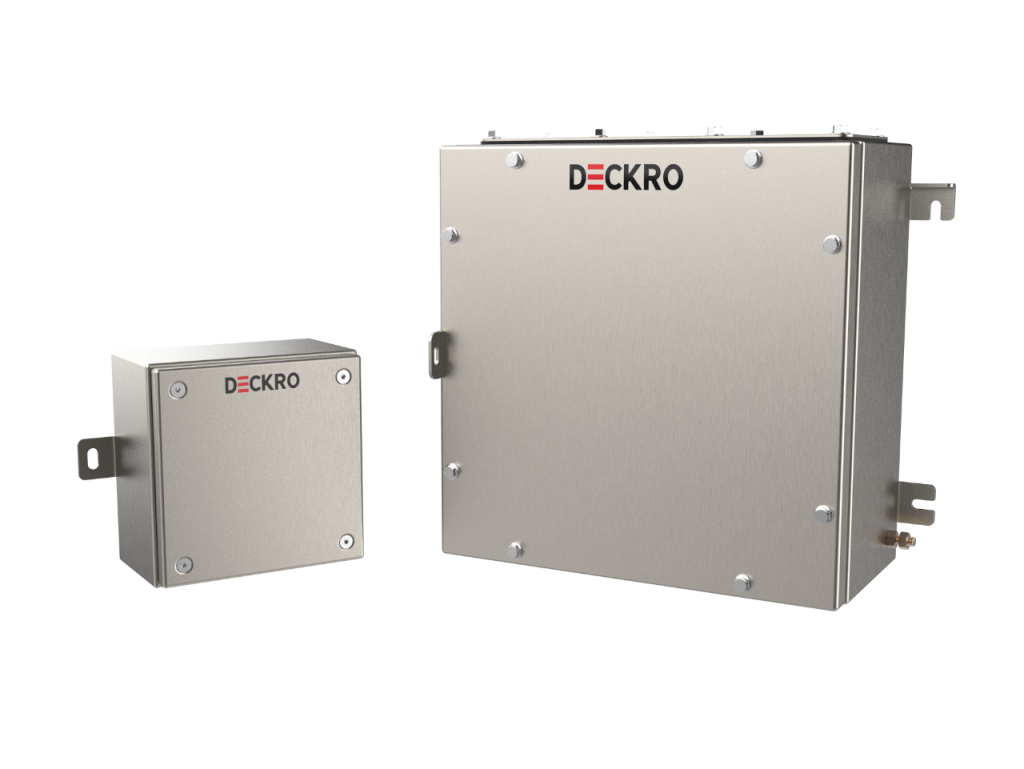EX Series, IP66, Stainless Steel AISI316L- Ex-Proof Enclosures, Solid Front Panel with Mounting Plate, Scotch-Brite Brushed 306x306x160mm
